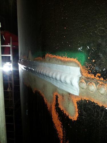 Reparatie zona de imbinare prin nituri cu un produs belzona din Sera 100