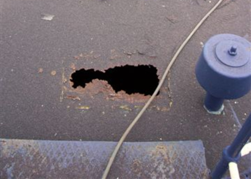 lipire placa pentru defectele din acoperis